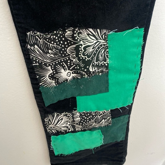 Gloria V. Jeans Missy Senora Corduroy Stretch patchwork Distressed Size 8 - Picture 7 of 12